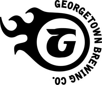 Logo of Georgetown Brew Company featuring a stylized beer mug and bold text in a circular design